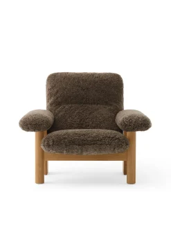 Audo Copenhagen Lænestole<Brasilia Lounge Chair, Natural Oak Sheepskin Root fra