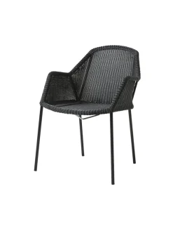 Cane-line Havestole<Breeze Havestol m. Armlæn, stabelbar fra