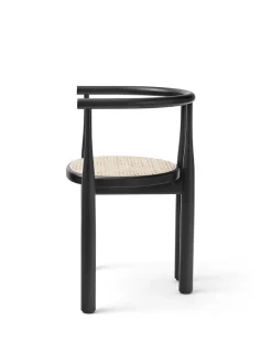 New Works Spisebordsstole<Bukowski Chair m. Fransk Flet, sort fra