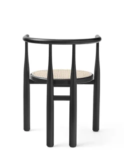 New Works Spisebordsstole<Bukowski Chair m. Fransk Flet, sort fra
