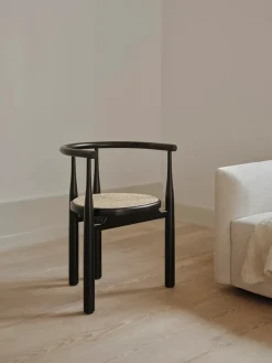 New Works Spisebordsstole<Bukowski Chair m. Fransk Flet, valnød fra