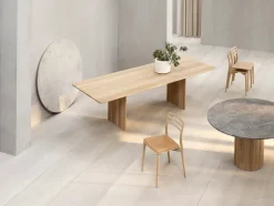 Vipp Spiseborde<Cabin bord Ø130, grå marmor fra