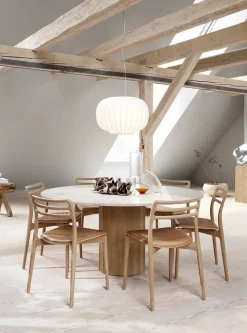 Vipp Spiseborde<Cabin bord Ø150, grå marmor fra