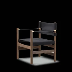 Fredericia Furniture Loungestole|Lænestole<Canvas 21 stol, røget olieret eg af Børge Mogensen