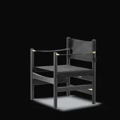 Fredericia Furniture Loungestole|Lænestole<Canvas 21 stol, røget olieret eg af Børge Mogensen