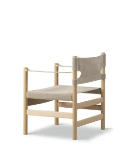 Fredericia Furniture Loungestole|Lænestole<Canvas 21 stol, røget olieret eg af Børge Mogensen