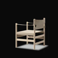 Fredericia Furniture Loungestole|Lænestole<Canvas 21 stol, sæbebehandlet af Børge Mogensen