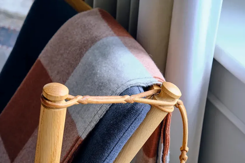 Silkeborg Uldspinderi Puder Og Plaider<Caracas Plaid, marina fra