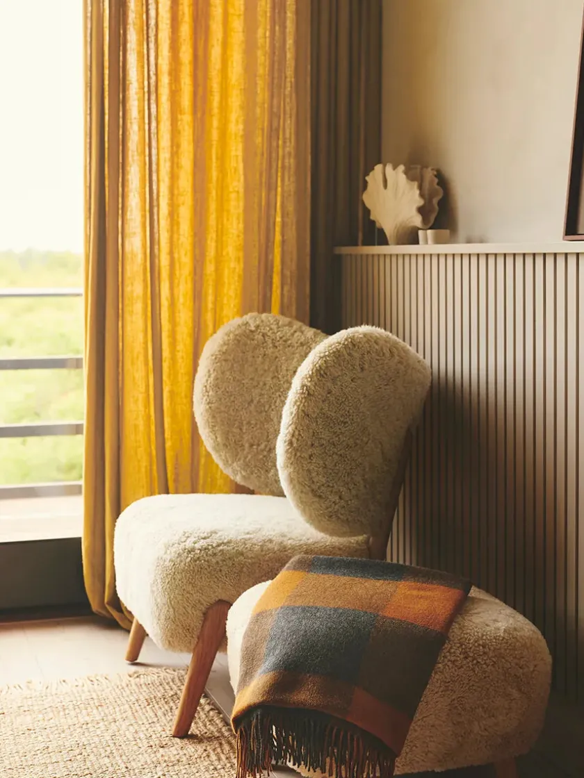 Silkeborg Uldspinderi Puder Og Plaider<Caracas Plaid, marina fra