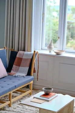 Silkeborg Uldspinderi Puder Og Plaider<Caracas Plaid, rosewood fra