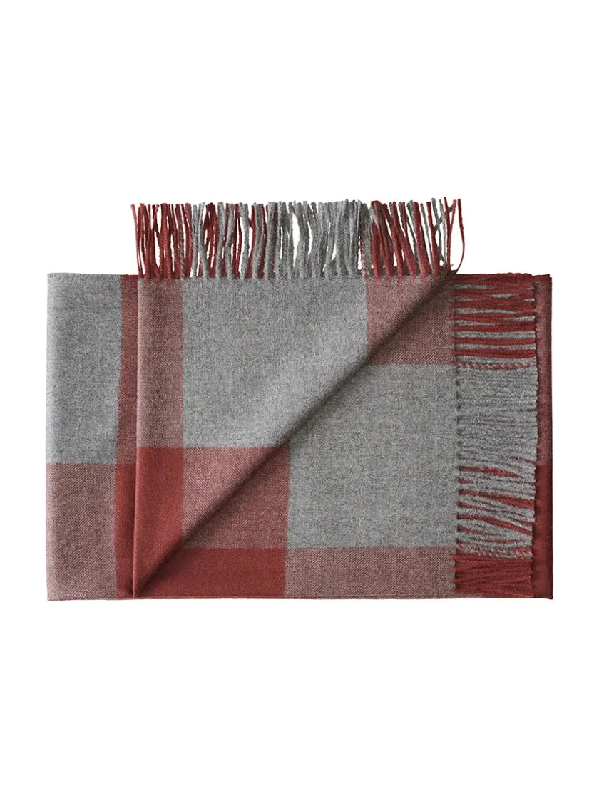 Silkeborg Uldspinderi Puder Og Plaider<Caracas Plaid, rosewood fra