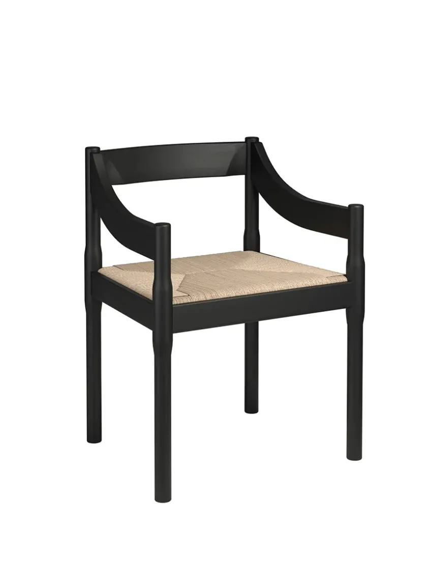 Fritz Hansen Spisebordsstole<Carimate Stol, sort ask fra