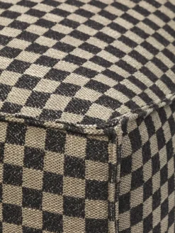 Ferm Living Puffer|Sofaer<Catena Pouf L501 Check, sand/black fra