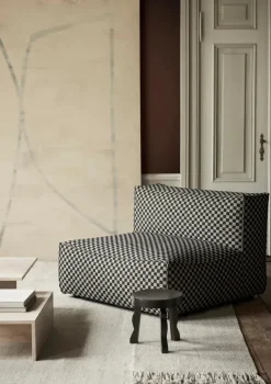 Ferm Living Sofaer<Catena Sofa Center L100 Check, sand/black fra