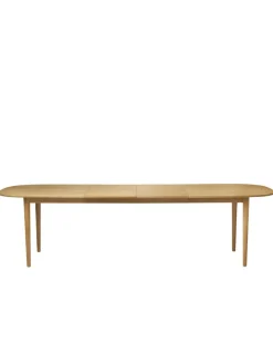 FDB Møbler Spiseborde<C63E Bjørk Spisebord inkl. 2 Tillægsplader, olieret eg fra