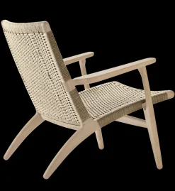 Carl Hansen & Søn Loungestole|Lænestole<CH25 Loungestol, eg hvidolie af Hans J. Wegner