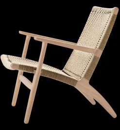 Carl Hansen & Søn Loungestole|Lænestole<CH25 Loungestol, eg hvidolie af Hans J. Wegner