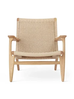 Carl Hansen & Søn Loungestole|Lænestole<CH25 Loungestol, eg hvidolie af Hans J. Wegner