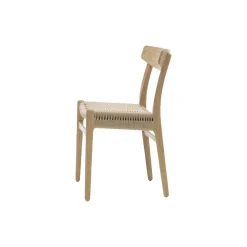 Carl Hansen & Søn Spisebordsstole<CH23 Spisestol, eg hvidolie af Hans J. Wegner