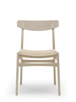 Carl Hansen & Søn Spisebordsstole<CH23 Spisestol, eg hvidolie af Hans J. Wegner
