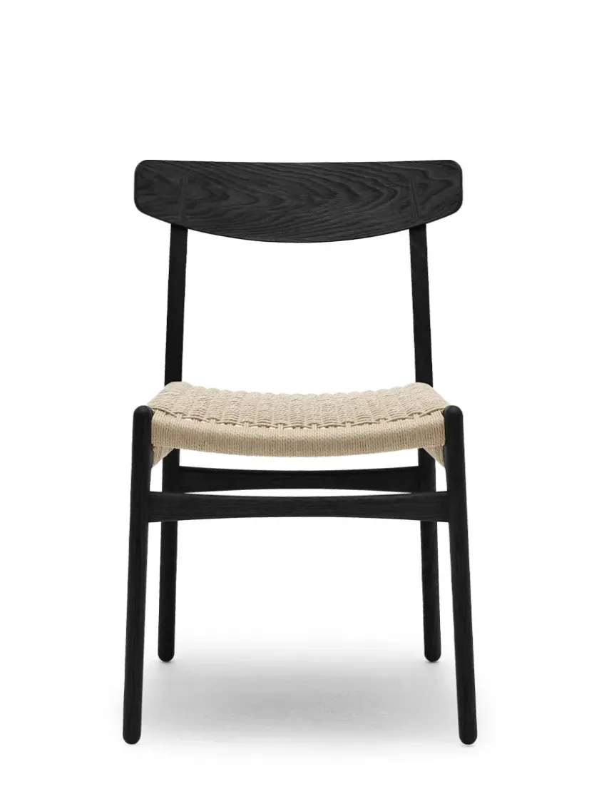 Carl Hansen & Søn Spisebordsstole<CH23 Spisestol, sort eg af Hans J. Wegner