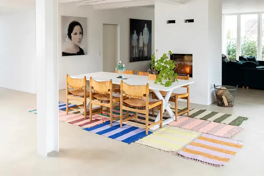 Bongusta Gulvtæpper<Chindi tæppe, 60x90 cm fra