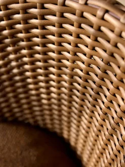 Cane-line Udendørs Loungemøbler|Havestole<Coast Loungestol med. Swivel, umber brown fra