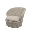 Cane-line Udendørs Loungemøbler|Havestole<Coast Loungestol med. Swivel, sand fra