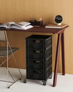 Børn HAY Opbevaring På Børneværelset<Colour Crate hjul, medium 4 stk. fra