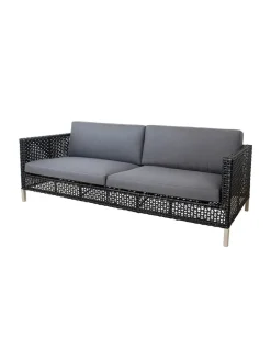 Cane-line Udendørs Loungemøbler<Connect 3 personers Sofa, black/antracite fra