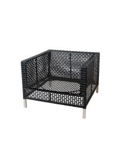 Cane-line Udendørs Loungemøbler|Havestole<Connect Loungestol, black/antracite fra