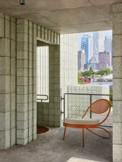 GUBI Lænestole<Copacabana Lounge Chair, international orange fra