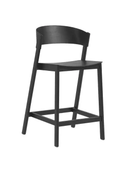 Muuto Barstole<Cover Counter Stool, black fra