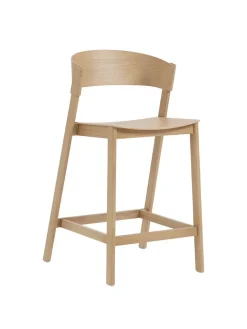 Muuto Barstole<Cover Counter Stool, oak fra