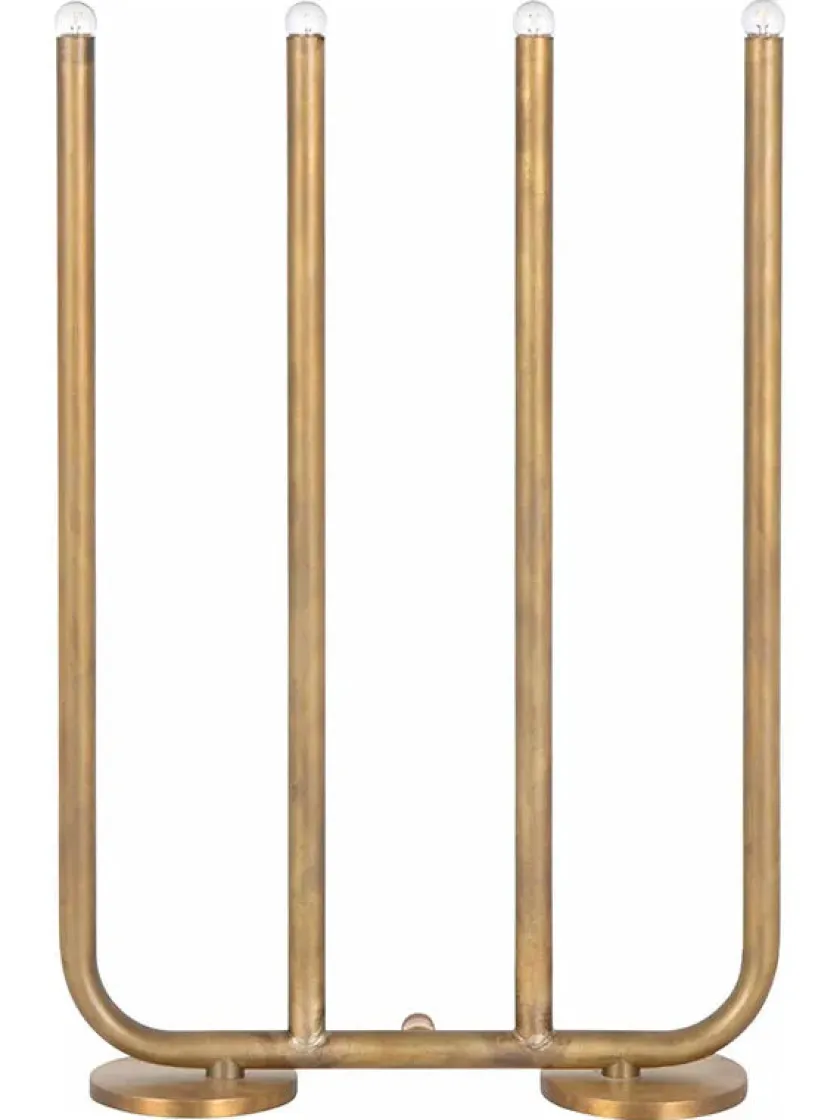 Konsthantverk Spots<December bordlampe, lille/rå messing fra