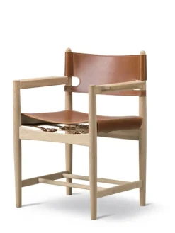 Fredericia Furniture Spisebordsstole<Den Spanske Spisebordsstol med armlæn af Børge Mogensen