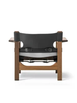 Fredericia Furniture Lænestole<Den Spanske Stol i cognac læder, valnød olie af Børge Mogensen