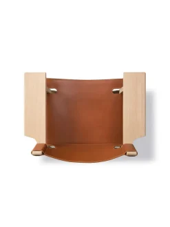 Fredericia Furniture Lænestole<Den Spanske Stol i cognac læder, eg lys olie af Børge Mogensen
