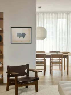 Fredericia Furniture Lænestole<Den Spanske Stol i cognac læder, eg lys olie af Børge Mogensen