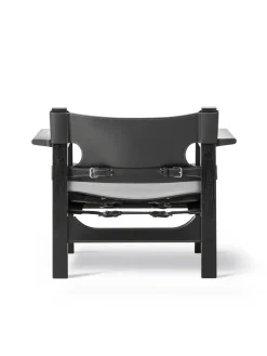 Fredericia Furniture Lænestole<Den Spanske Stol i cognac læder, eg lys olie af Børge Mogensen