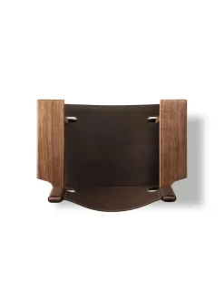 Fredericia Furniture Lænestole<Den Spanske Stol i mørkebrun læder, eg sæbe af Børge Mogensen