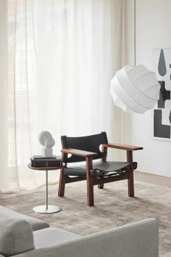 Fredericia Furniture Lænestole<Den Spanske Stol i naturfarvet læder, eg olie af Børge Mogensen