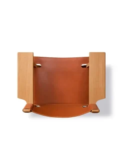 Fredericia Furniture Lænestole<Den Spanske Stol i sort læder, røget eg olie af Børge Mogensen