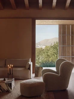 Audo Copenhagen Lænestole<Den Trætte Mand inkl. Skammel, moonlight fra