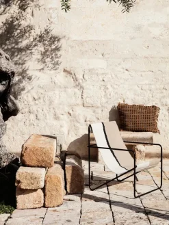 Ferm Living Lænestole<Desert Lounge Chair, sort fra