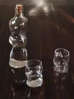 Ferm Living Service<Dimple Glass, set of 2 fra