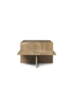 Ferm Living Sofaborde<Distinct Coffee Table, Dark Brown Travertine fra
