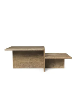 Ferm Living Sofaborde<Distinct Coffee Table, Travertine fra