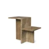 Ferm Living Sofaborde<Distinct Side Table, Dark Brown Travertine fra