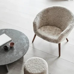 Fredericia Furniture Loungestole|Lænestole<Ditzel Lounge Chair, lammeskind fra